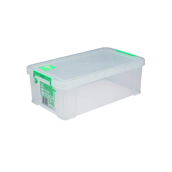 STORESTACK STORAGE BOX CLEAR 5800ML