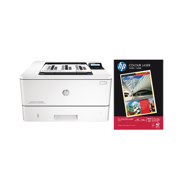 HP M402DN PRINTER AND 90G PAPER WHT