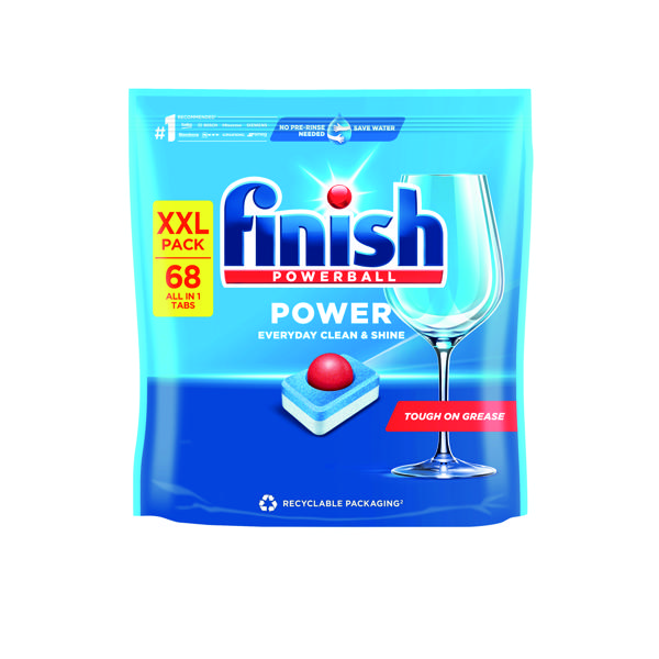 FINISH POWER DISHWASHING TABS 68 PK4