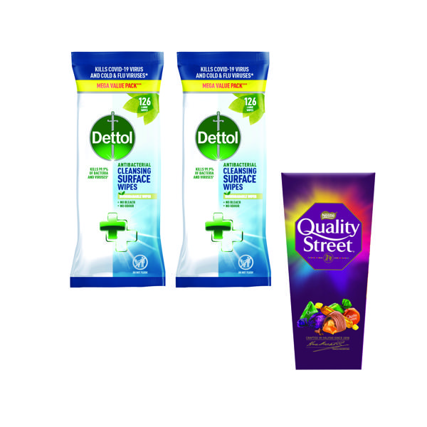 2PK DETTOL WIPES GET QUALITY ST FOC