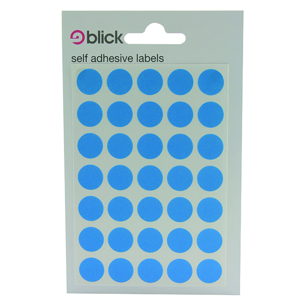 BLICK COLORED LBLS 13MM BLUE PK2800