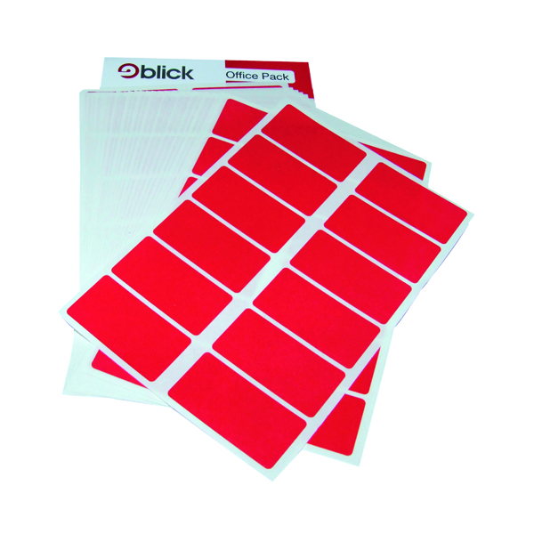BLICK COL LABEL FP 25X50 RED PK320