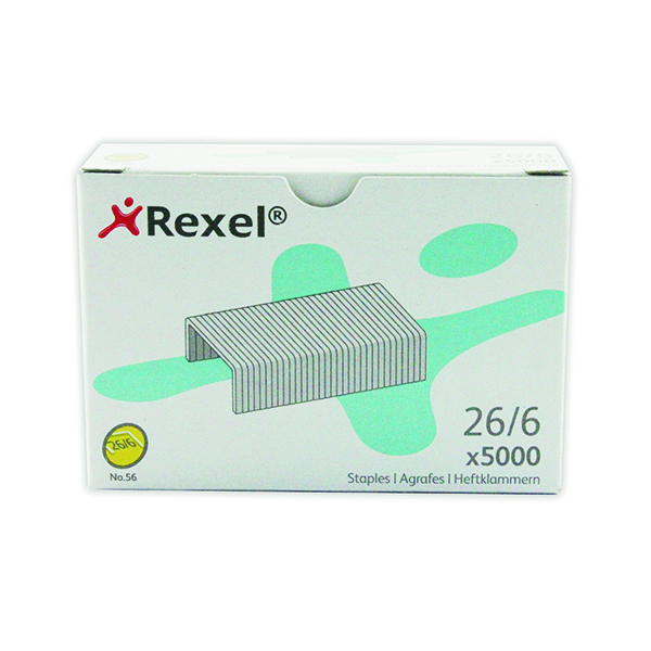 REXEL NO56 STAPLES METAL 6MM PK5000
