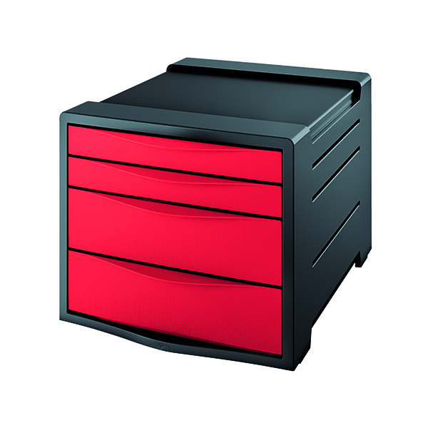 REXEL CHOICES DRAWER CABINET RED