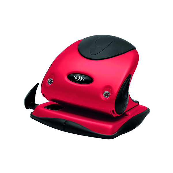REXEL P225 HOLE PUNCH RED