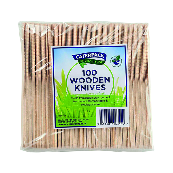 CATERPACK ENV WOODEN KNIVES P100