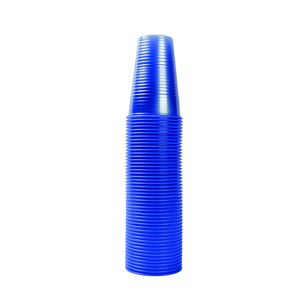 MYCAFE PLASTIC CUPS 7OZ BLUE PK1000