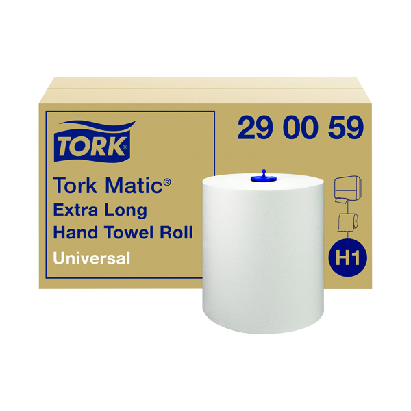 TORK MATIC XL TOWEL ROLL 280M WH PK6