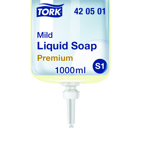 TORK PREM LQD HND SOAP MILD PK6