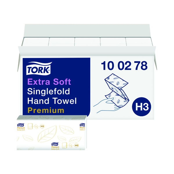 TORK H3 SINGLE FOLD HAND TOWEL PK15