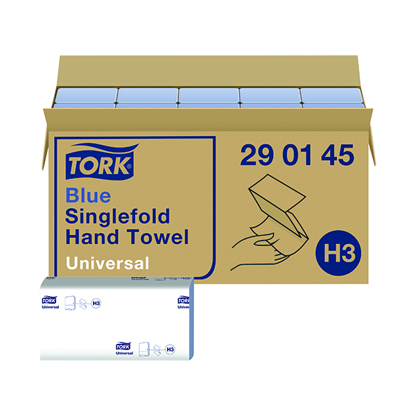 TORK BLUE HANDTWL 1-PLY 230X226 PK20