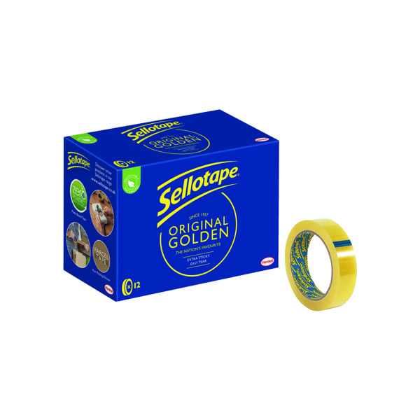 SELLOTAPE GOLDEN TAPE 24MMX66M PK12