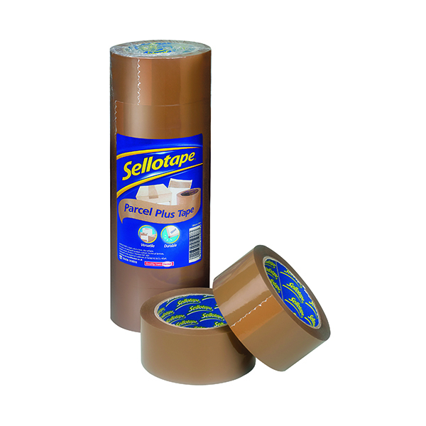 SELLOTAPE PKAGING TAPE 50MMX66M BRN