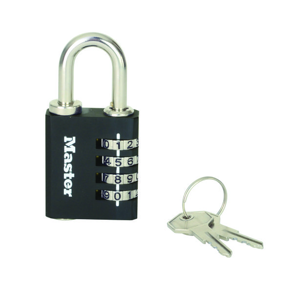 MASTER LOCK COMB PADL +OVERRIDE KEY