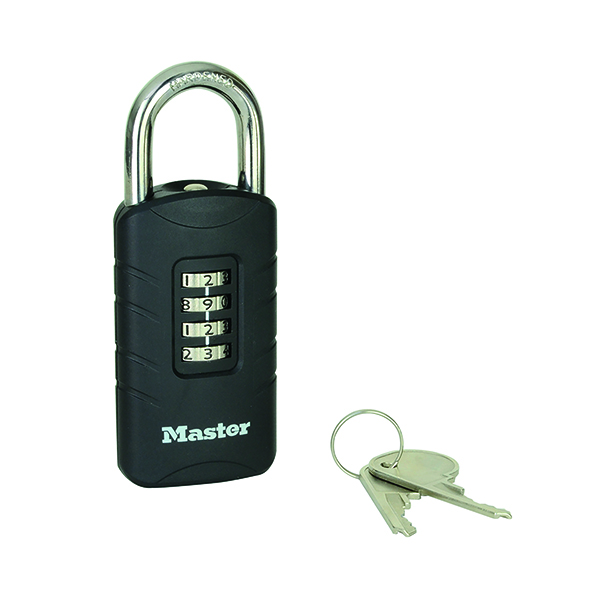 MASTER LOCK COMB PADL + OVERRIDE KEY