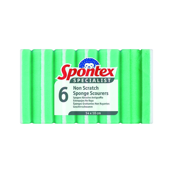 SPONTEX SPEC NON SCRATCH SCOURER PK6