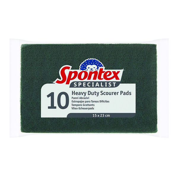 SPONTEX SPEC HDUT SCOURER PADS PK10