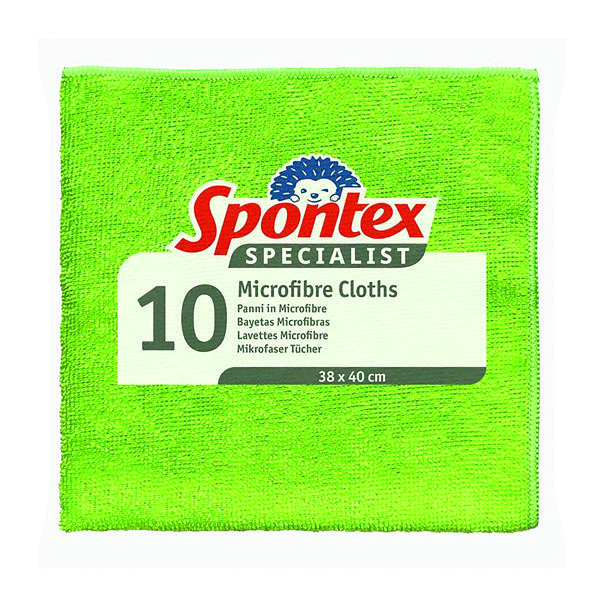 SPONTEX SPEC MICROFIBRE CLOTHS PK10