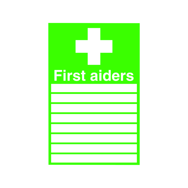 SIGNSLAB 300X200 FIRST AIDERS PVC