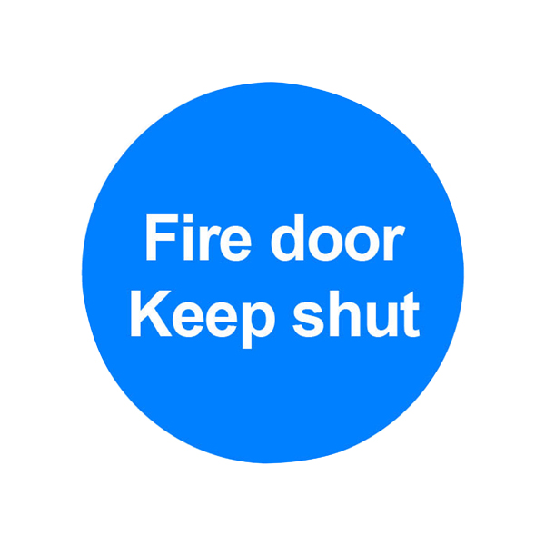 SIGNSLAB FIRE DOOR KEEP SHUT PVC