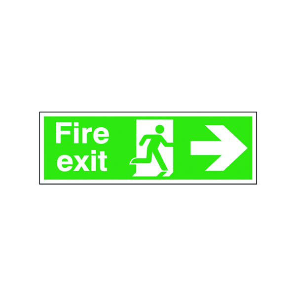 FIRE EXIT SAFETY SIGN RUNNING MAN