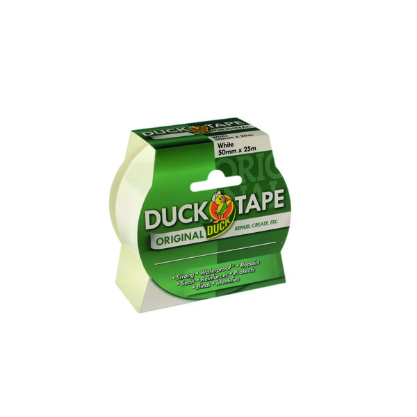 DUCKTAPE DUCK TPE 50MMX25M WHT PK6