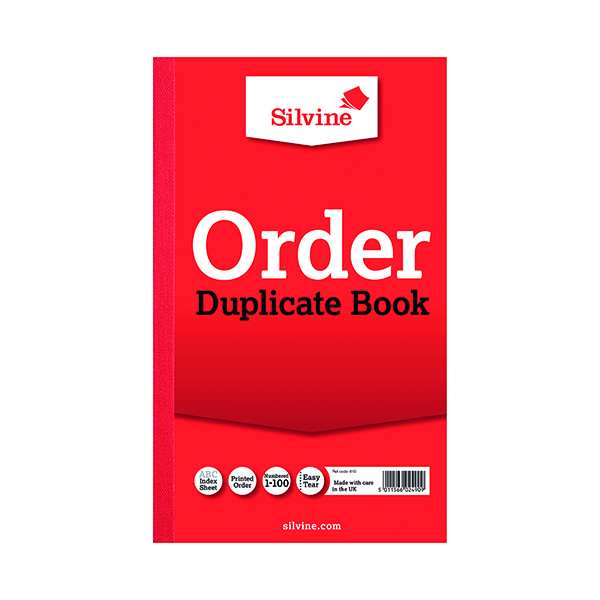 SILVINE DUPLICATE BK 8.25X5 ORDER P6