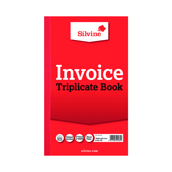 SILVINE DUP INVOICE BOOK 611 PK6