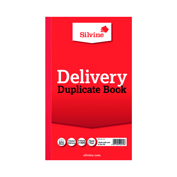 SILVINE DUP BK 8.25X5 DELIVERY 613-T