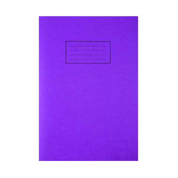 Silvine Exercise Book A4 Purple Pk25