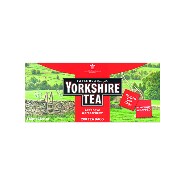 YORKSHIRE TEA ENVELOPE TEA BAG PK200