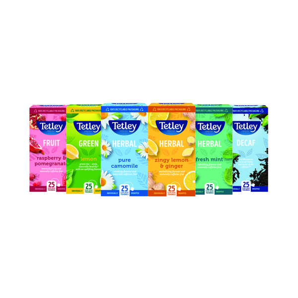 TETLEY FRUIT+HERB TEA VARIETY PK150