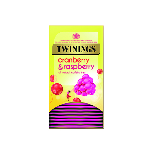 TWININGS CRAN/RASP TEA BAGS PK20