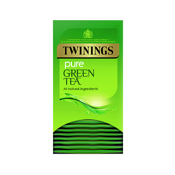 TWININGS PURE GREEN TEA BAG PK20