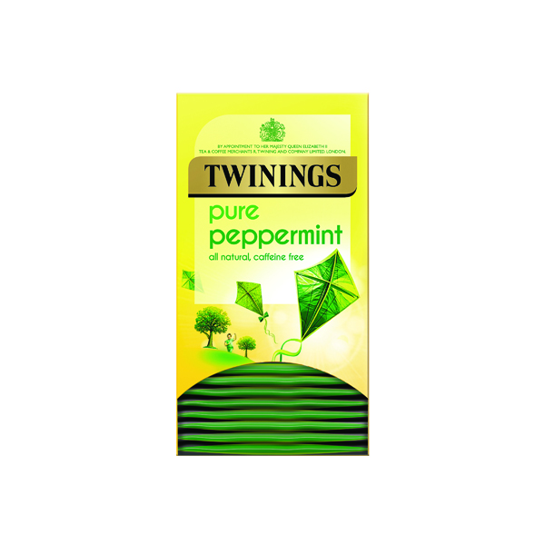 TWININGS PURE PEPPERMT TEA BAGS PK20