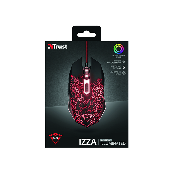 TRUST GXT105 IZZA WIRED GAMING MOUSE