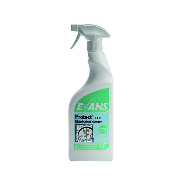 EVANS PROTECT DISINF CLEAN 750ML PK6