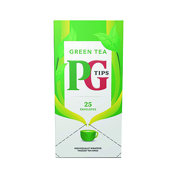 PG TIPS PURE GREEN ENV TEA BAGS PK25