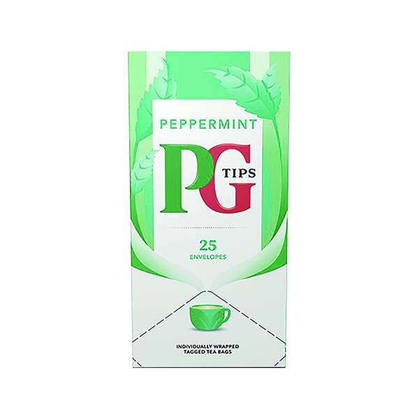 PG TIPS PEPPERMINT ENV TEA BAGS PK25