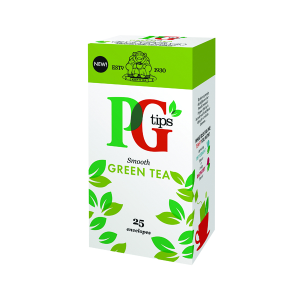 PG TIPS GREEN TEA ENVELOPE BX25