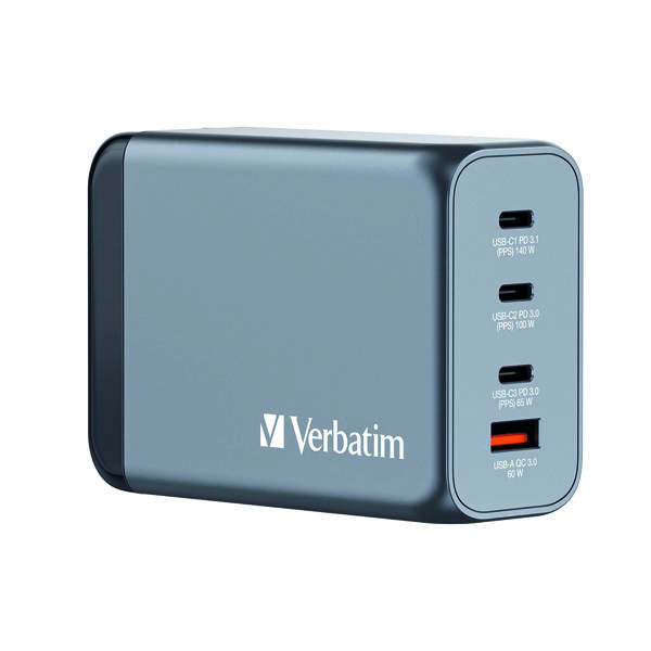 VERBATIM GAN 240W 4 PORT CHARGER