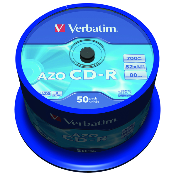 VERBATIM CD-R 80M/700MB CRYSL SPND50