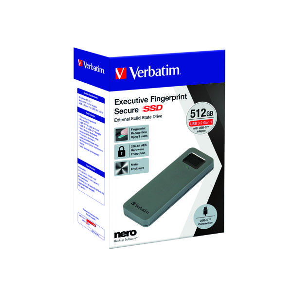 VERBATIM EXEC FP SECURE SSD 512GB