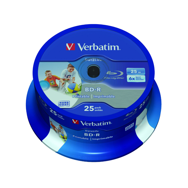 VERBATIM BLU-RAY BD-R 25GB 6XPRINT