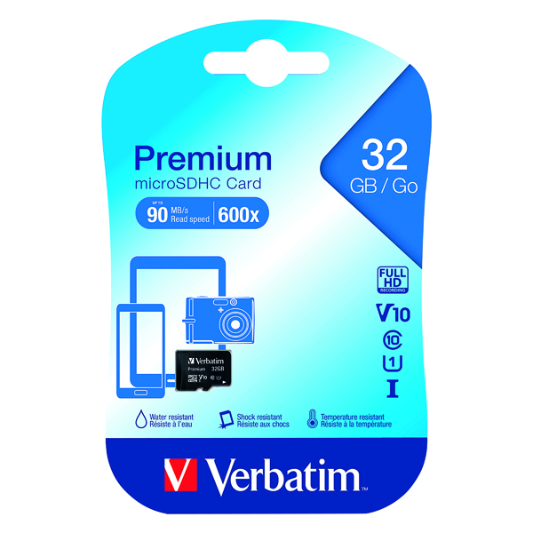 VERBATIM MICROSDHC 32GB MEMORY CARD