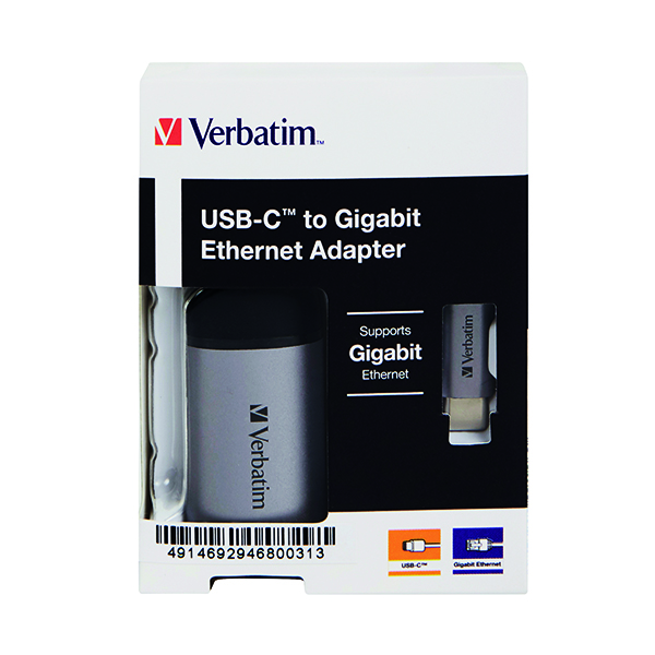 VERBATIM USB TO GB ETHERNET ADAPTER