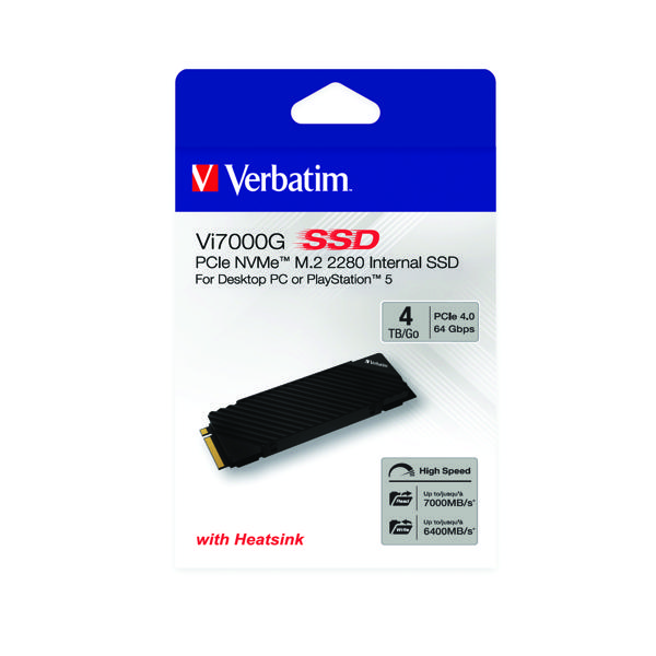 VERBATIM VI7000G M2 PCIE NVME SSD4TB