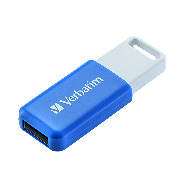 VERBATIM DATABAR USB DRIVE 64GB BLU