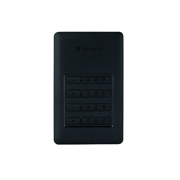 VERBATIM HDD WITH KEYPAD ACCESS 2TB