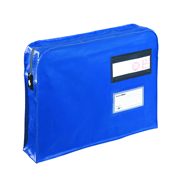 GUSSET MAILING POUCH BLUE